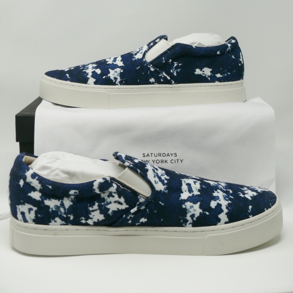 New in box! Saturdays Surf NYC Mens size 12 Slip on sneakers. Very cool unique!